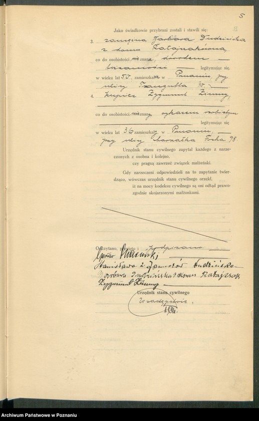 Obraz 7 z jednostki "Księga miejscowa małżeństw tom III [Rejestr główny małżeństw]"