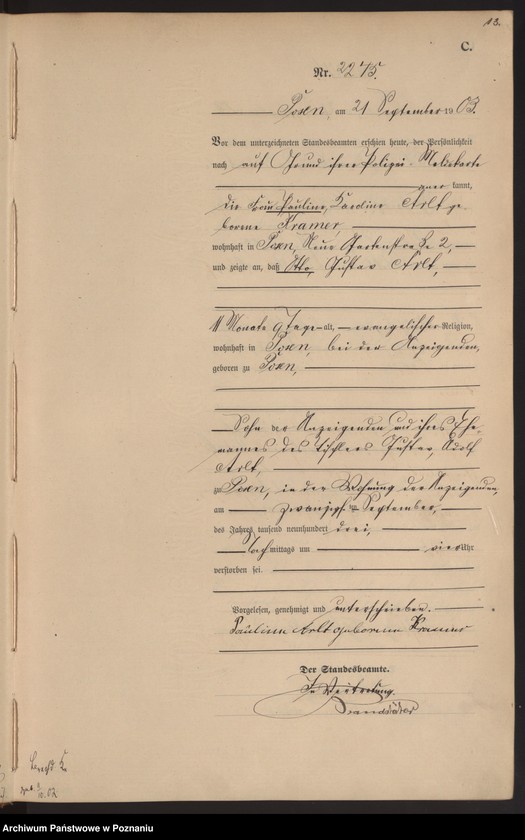 Obraz 16 z jednostki "Księga zgonów tom V"