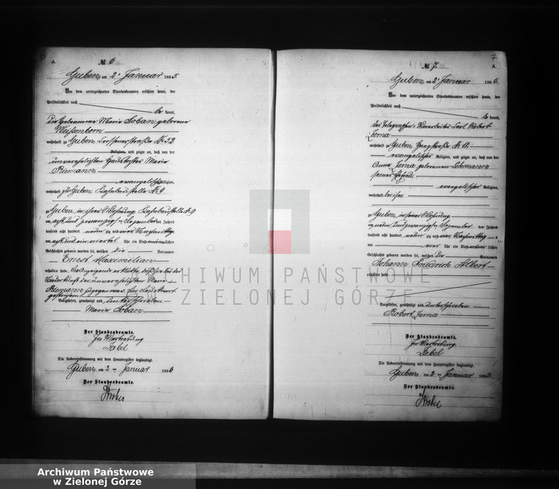 image.from.unit.number "Geburts-Neben-Register, Band I von No 1 bis No 524"