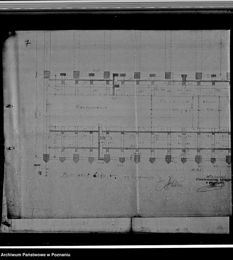 Obraz 11 z jednostki "Projekt budowy Elektrowni Miejskiej w Poznaniu rzuty"