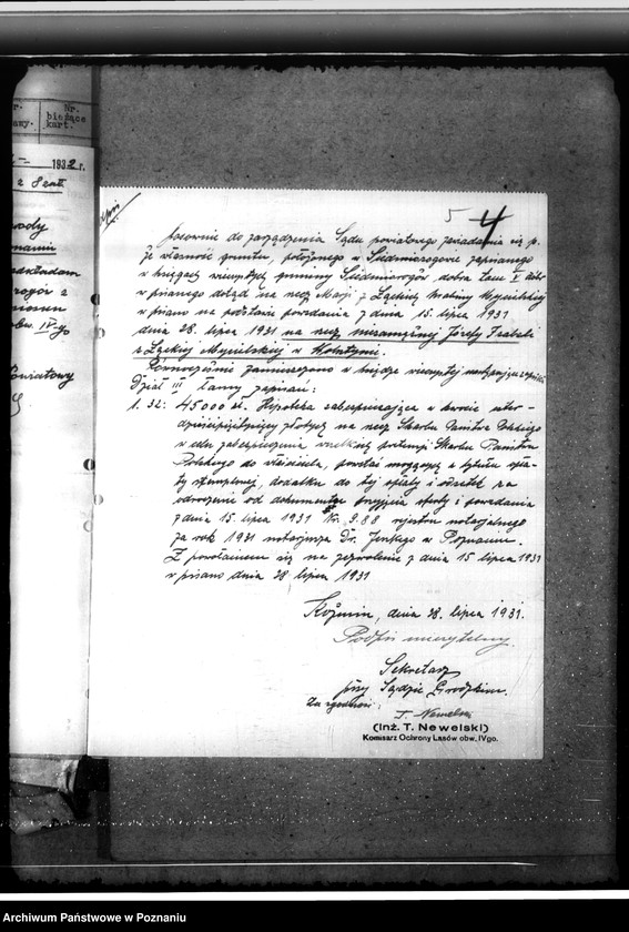 Obraz 9 z jednostki "Nadzór nad gospodarką w lasach majętności Siedmiorogowo w powiecie gostyńskim"