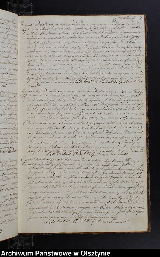 image.from.unit.number "Duplikat Urodzonych Zaslubionych Zmarłych w parafii Sarnowskiey z roku 1835"