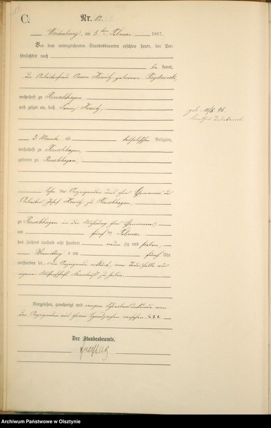 image.from.unit.number "Sterbe-Haupt-Register Nr 1 - 149"