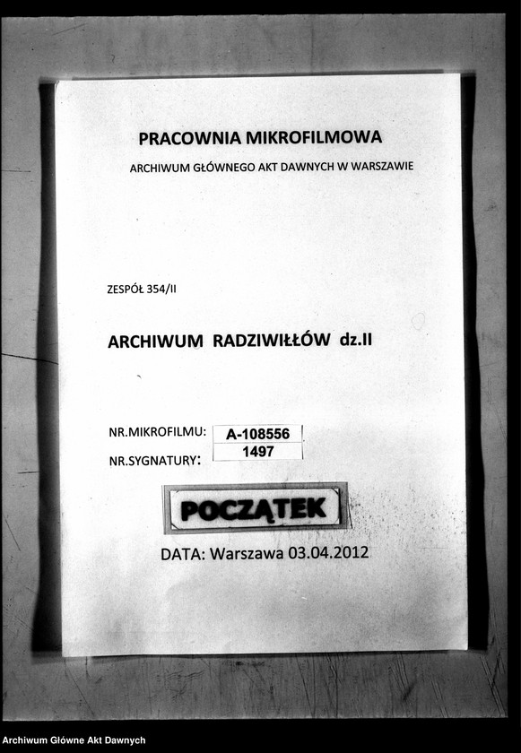 image.from.unit.number "Wypis z akt grodzkich grodzieńskich zawierający zeznanie Tomasza Cidzika [Cydzika], generała [woźnego] JKM powiatu grodzieńskiego, o dostarczeniu w obecności dwóch szlachciców urzędnikom sądu ziemskiego grodzieńskiego sądzącym na rokach sądowych w Grodnie, pozwu przed Trybunał Główny Wielkiego Księstwa Litewskiego, wniesionego przez Bogusława księcia Radziwiłła, koniuszego litewskiego."