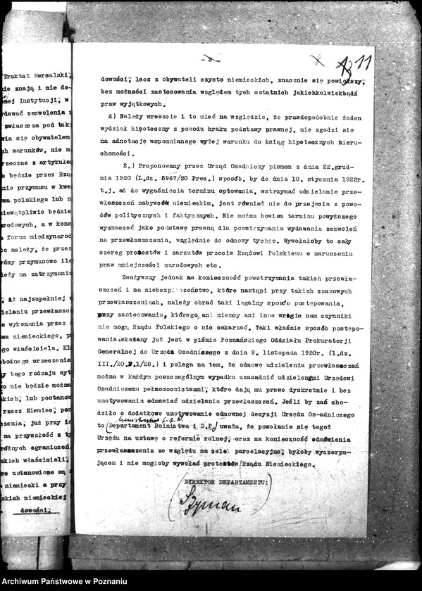 Obraz 15 z jednostki "Opcje, sprawy kolonizacyjne, przewłaszczenia, eksmisje kolonistów [organizacyjne i parcelacyjne]"