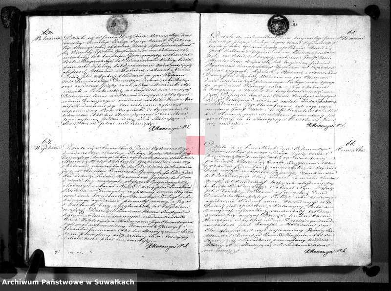 image.from.unit.number "Duplikat akt urodzeń, małżeństw i zgonów wyz. rzym. - kat. W Suwałkach 1853 r."