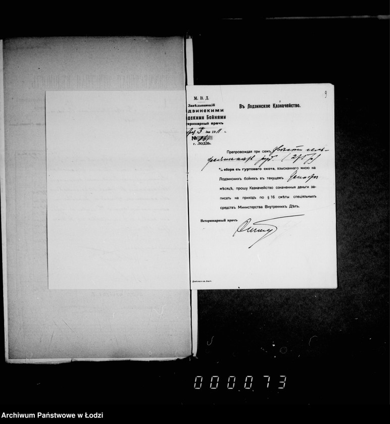 Obraz 12 z jednostki "Po % sboru za 1911 g."