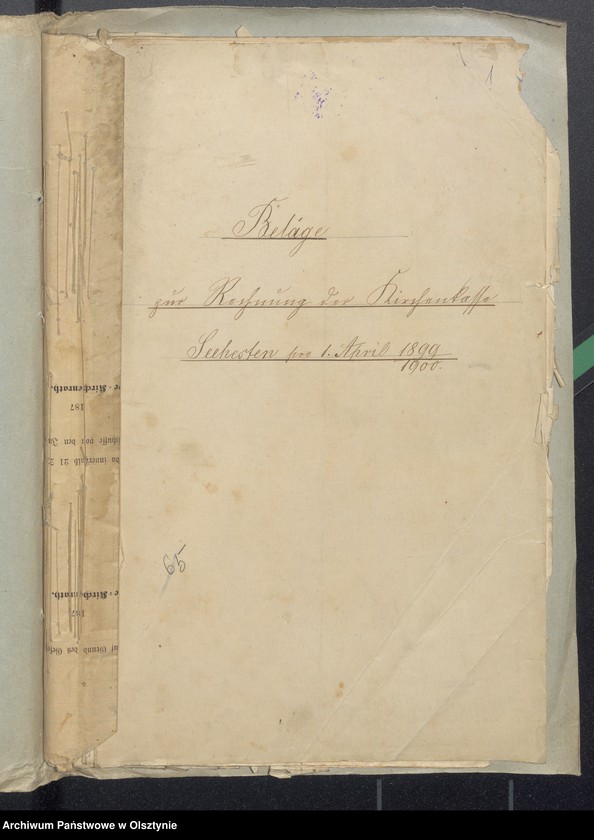 image.from.unit.number "Beläge zur Rechnung der Kirchenkasse Seehesten"