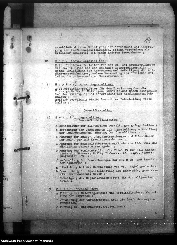 Obraz 18 z jednostki "Organisation der Reichsbauverwaltung. Geschäftsprüfung der Reichsbauämter"