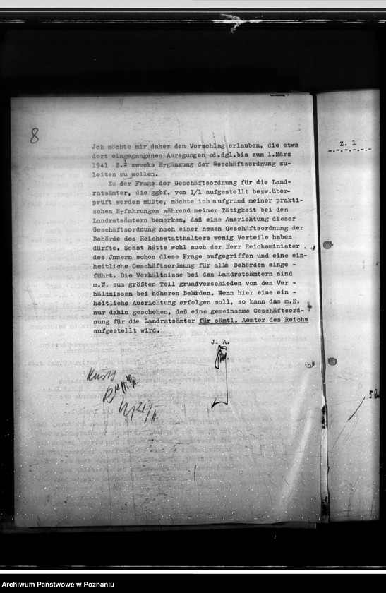 Obraz 12 z jednostki "Vorgänge betrefend Geschäftsordung (Umgestaltung)"