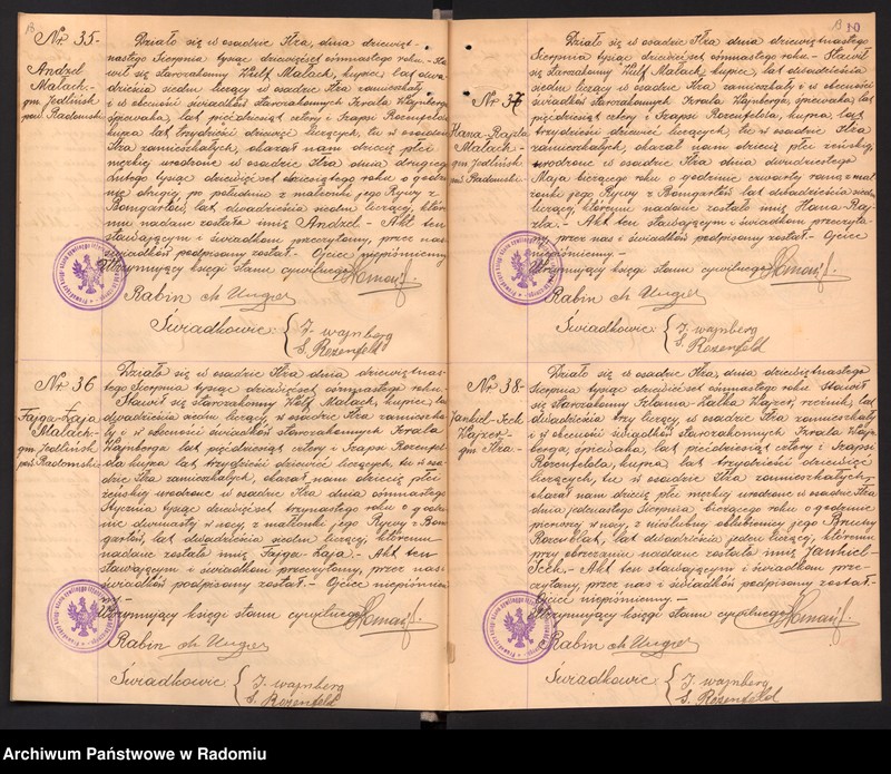 image.from.unit.number "[Duplikat akt urodzonych, zaślubionych i zmarłych Okręgu Bóżniczego Iłża za 1918 r.]"