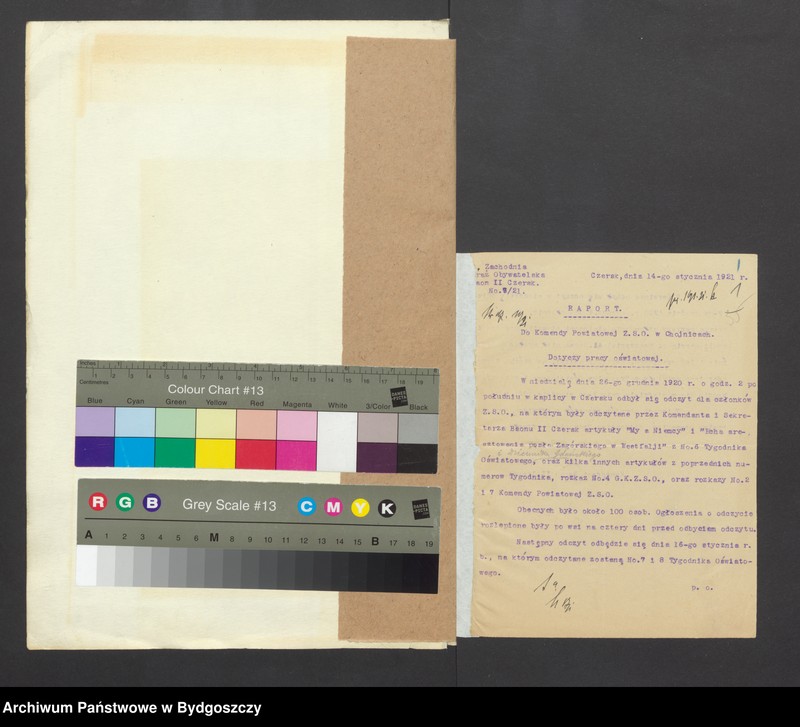 image.from.unit.number "Raporty Baonów do Komendy Powiatowej w Chojnicach o pracach oświatowych [wykładach i odczynach]"