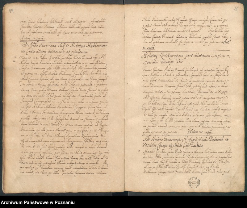 image.from.unit.number "Protocolon actorum officii consularis Posnaniensis."