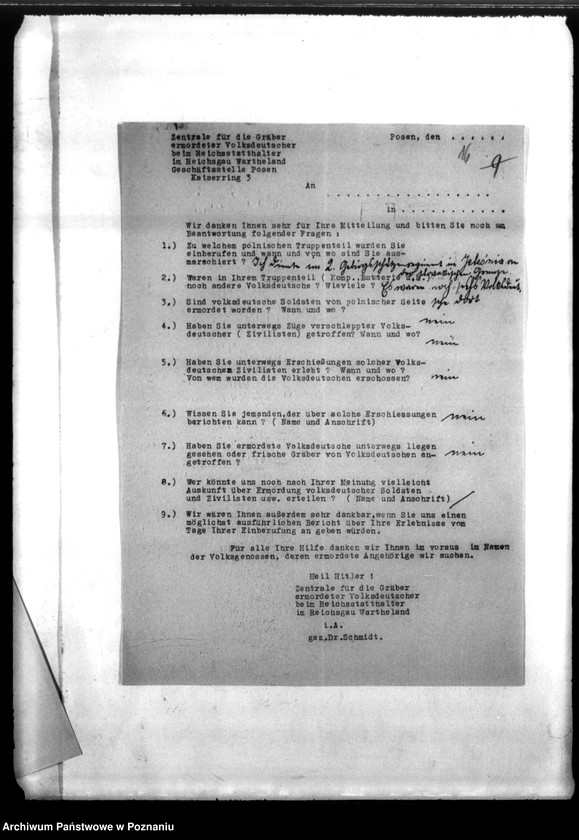 Obraz 20 z jednostki "Zur Mitteilung an des Oberkommander der Wehrmacht für event. Strafverfolgung polnischer Soltaten"