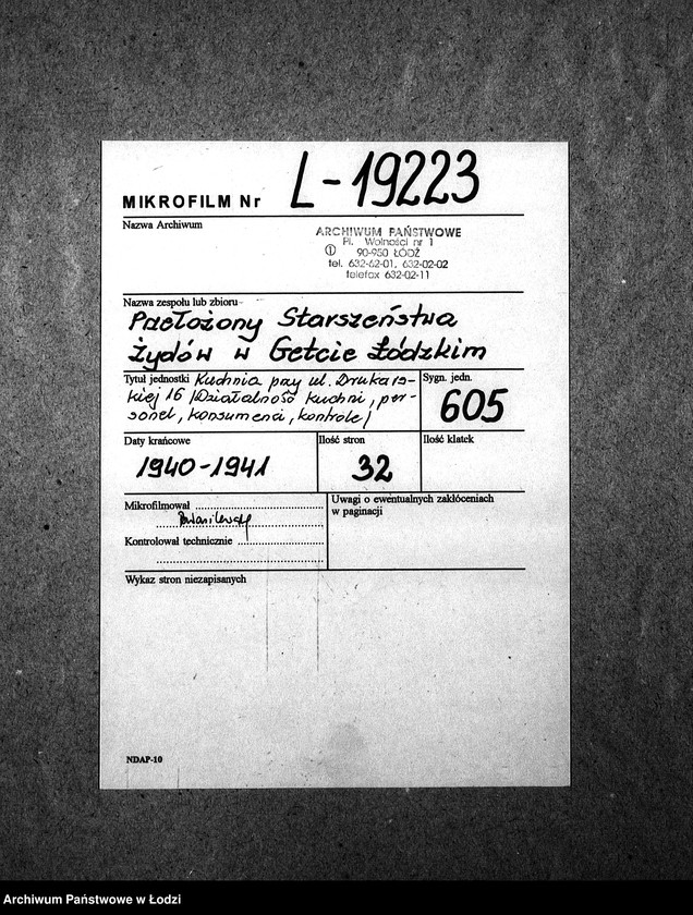 Obraz 2 z jednostki "[Kuchnia przy ul. Drukarskiej 16. Działalność kuchni, personel, konsumenci, kontrole]"