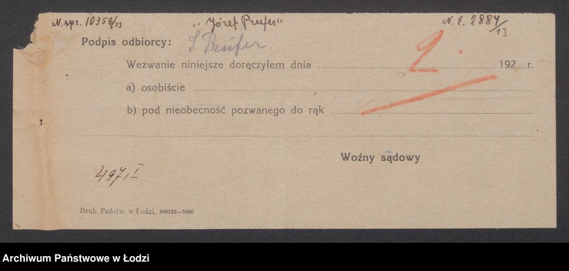 Obraz 4 z jednostki "Józef Prufer- wyrób towarów manufakturowych"