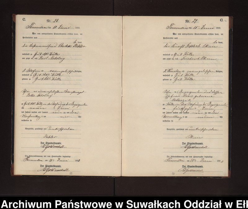 image.from.unit.number "Sterbe-Neben-Register des Preussischen Standes-Amtes Neuhoff Kreis Loetzen"