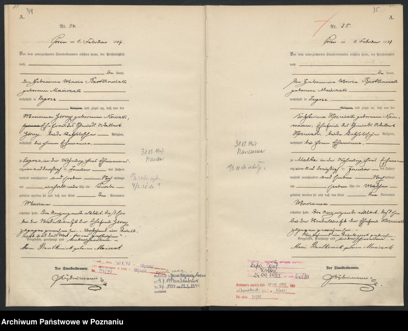 Obraz 20 z jednostki "Księga miejscowa urodzeń"