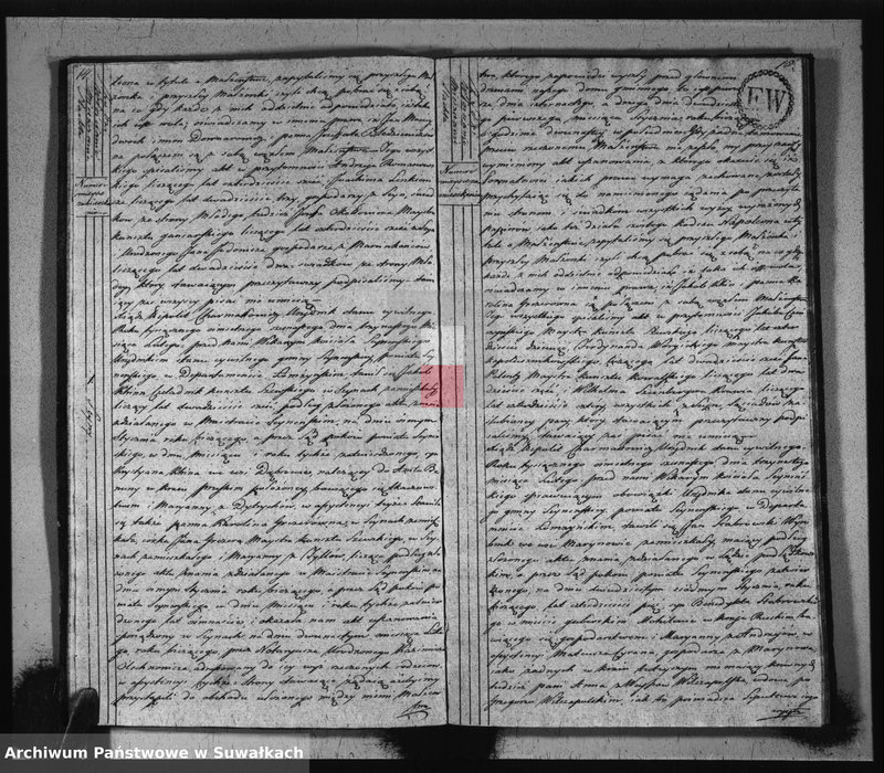image.from.unit.number "Akta stanu cywilnego zaślubionych w gminie seyneńskiey od 1-go stycznia 1816 roku."
