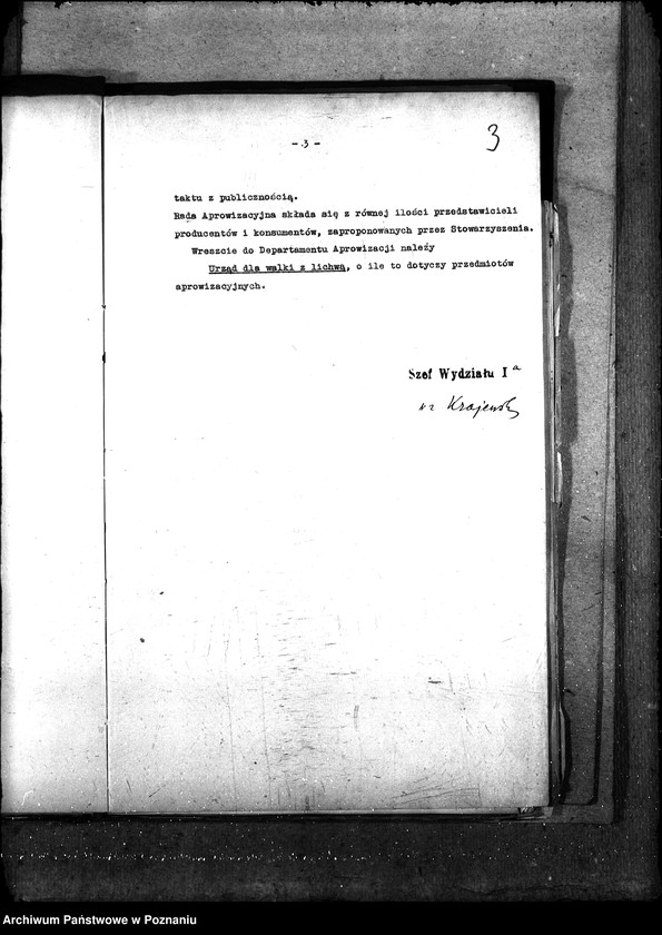 Obraz 8 z jednostki "Sprawy szczegółowo-administracyjne Aprowizacja b. Dzielnicy Pruskiej"