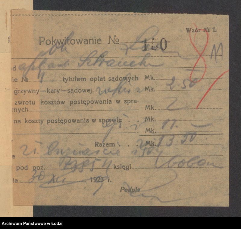 Obraz 13 z jednostki "Mendel Wolf Piotrkowski- wyrób i sprzedaż trykotaży"