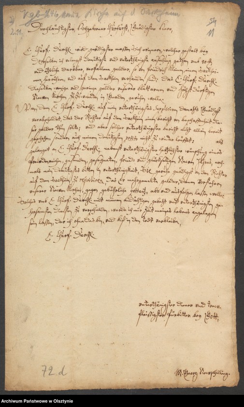 image.from.unit.number "Denunciationenen wegen Delicte u. [und] einer Anstellung in der Franz refor. [reformierte] Kirche"