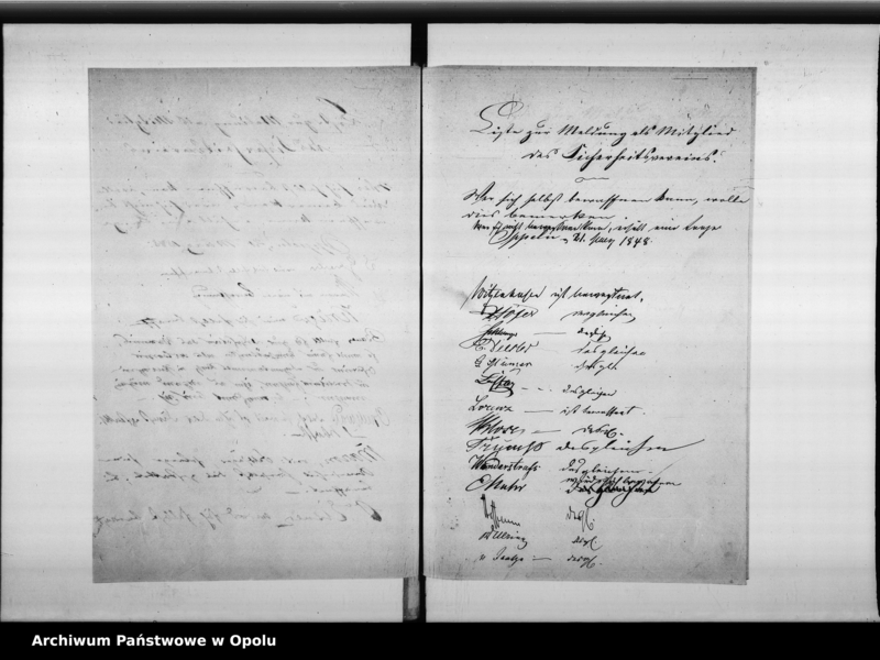 Obraz 16 z jednostki "Acta betreffend die Bildung des Sicherheits - Vereins in hiesiger Stadt Vol I de anno 1848"