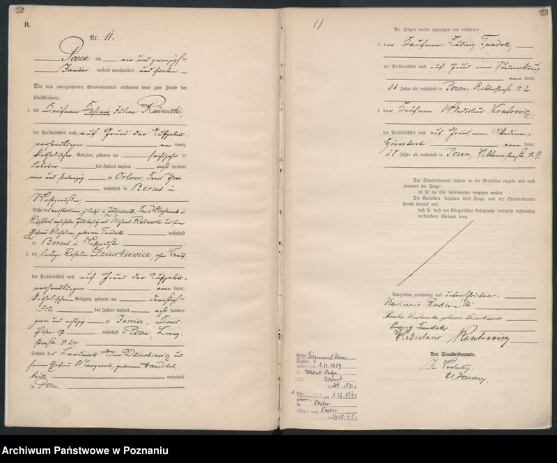 Obraz 13 z jednostki "Księga miejscowa małżeństw [Rejestr główny małżeństw]"