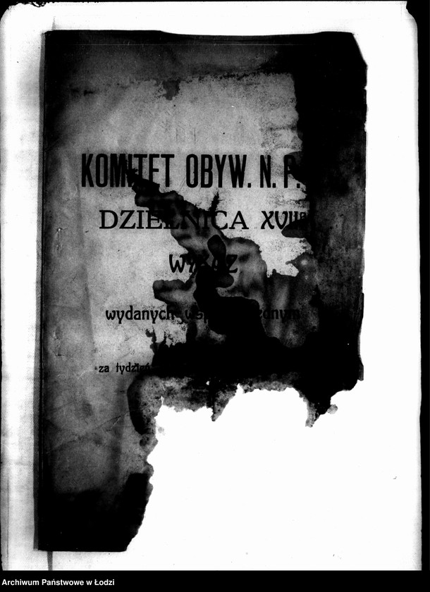 Obraz 3 z jednostki "Dzielnica XVIIb. Wykaz wydanych wsparć biednym, tydzień 41, 23 V-29 V 1915"