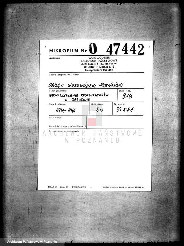 Obraz 2 z jednostki "/Stowarzyszenie Restauratorów w Jarocinie/"