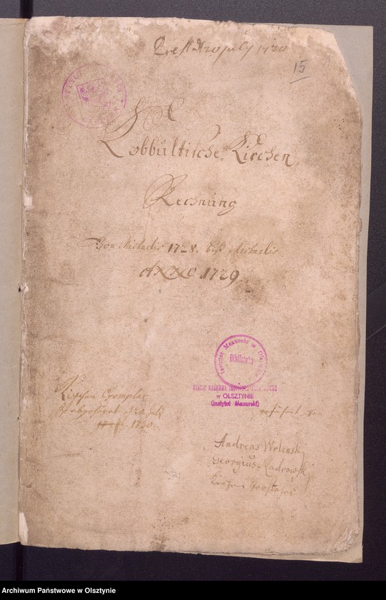 image.from.unit.number "Kobultische Kirchen Rechnung"