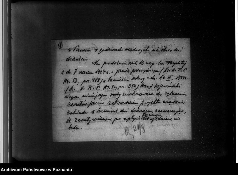 Obraz 13 z jednostki "/Plan urządzenia młyna wodno-elektrycznego w Poznaniu ul. Gnieźnieńska 47/"