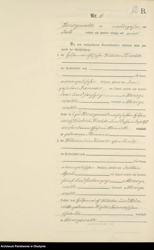 image.from.unit.number "Heiraths-Neben-Register Nr 1 - 21"