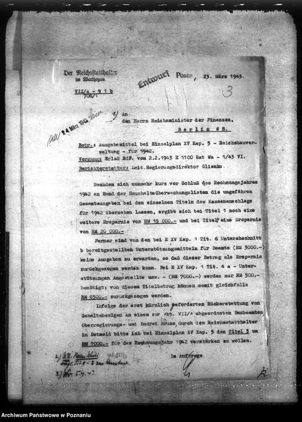 Obraz 7 z jednostki "Haupt - Haushaltsüberwachliste Rechnungsjahr 1942."