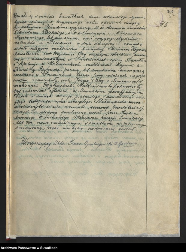 image.from.unit.number "Akty małżeństw 1930"