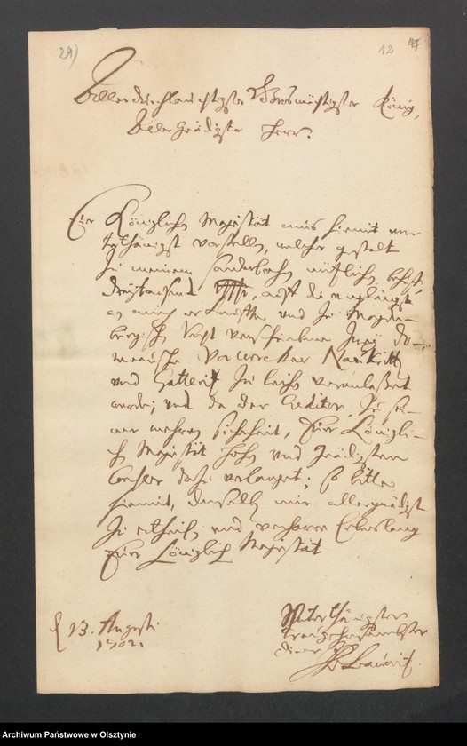 image.from.unit.number "Naukritten und Gatteritz, H. [Haupt] A. [Amt] Brandenburg [Pokarmin]. Acta den Consens zu einem Anlehen von 3000 Thlr. [Thaler]"