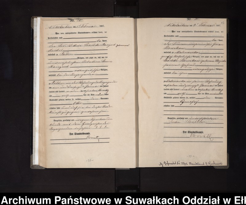 image.from.unit.number "Geburts-Haupt-Register des Königlichen Preussischen Standes-Amtes Nikolaiken Kreis Sensburg"