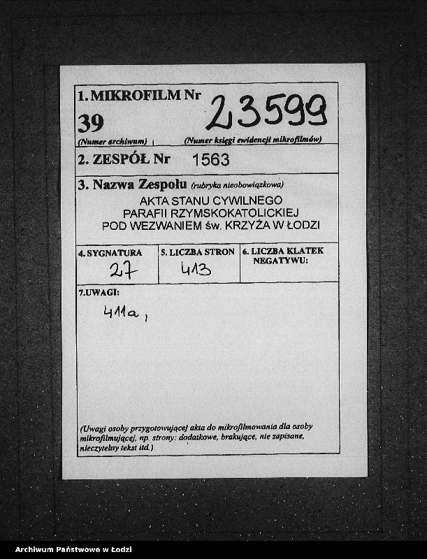 Obraz 2 z jednostki "Akta urodzeń tom I"