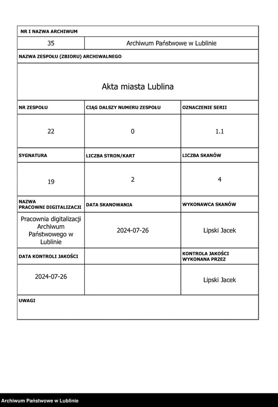 image.from.unit.number "[Kazimierz Jagiellończyk, król Polski, powtarza i potwierdza dokument wystawiony w Lublinie, 13 V 1461 r. przez Jana ze Szczekocin, starostę"