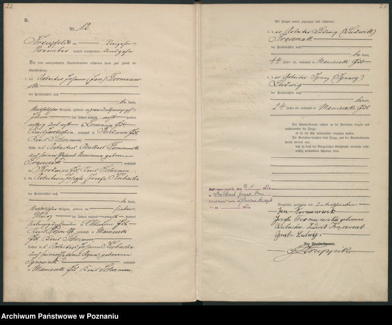 Obraz 14 z jednostki "Heirats-Haupt-Register"