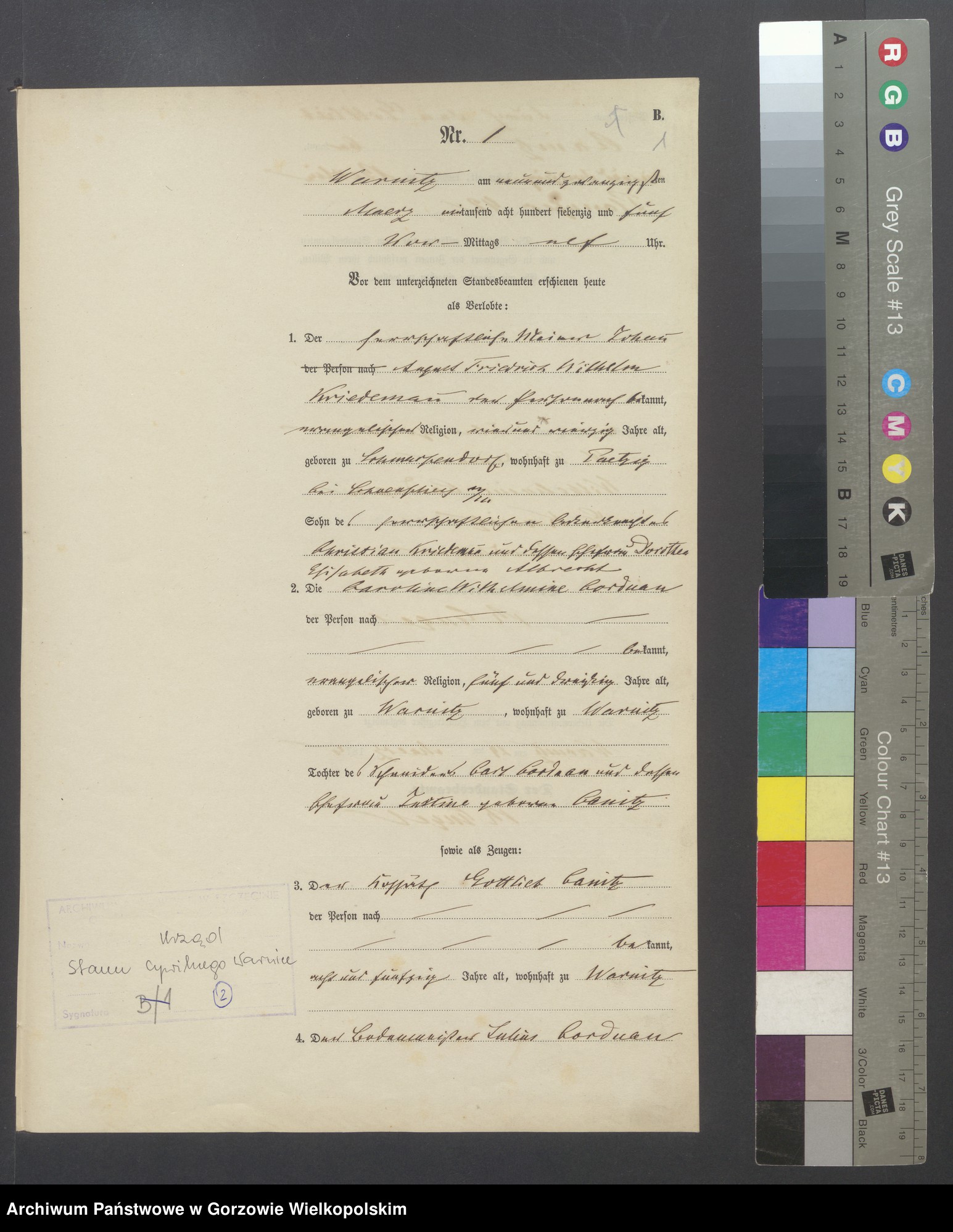 Skan z jednostki: Księga małżeństw