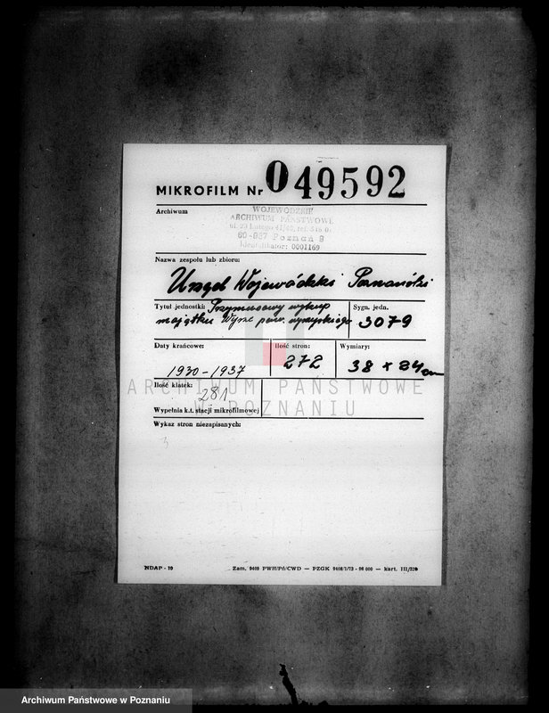 Obraz 2 z jednostki "Przymusowy wykup majątku Wyrza powiatu wyrzyskiego"