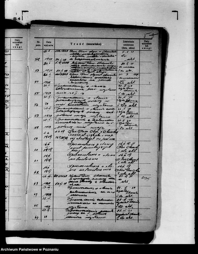 Obraz 9 z jednostki "Spisy spraw /Referat IV/ Wydział Pracy i Opieki Społecznej"