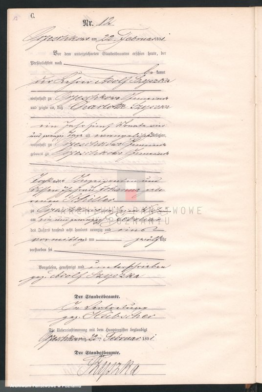 Obraz 15 z jednostki "Księga zgonów"