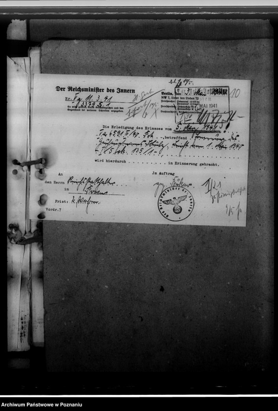 Obraz 14 z jednostki "Ernennung des Landeshauptmanns. Berufungen der Kreisräte"