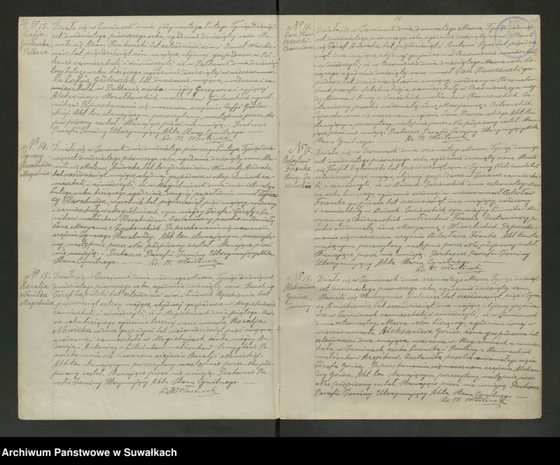 image.from.unit.number "Akta Zmarłych Parafii Jami[ny] od dnia 24go Kwietnia 1920 roku do dnia 4go Listopada 1925 roku"