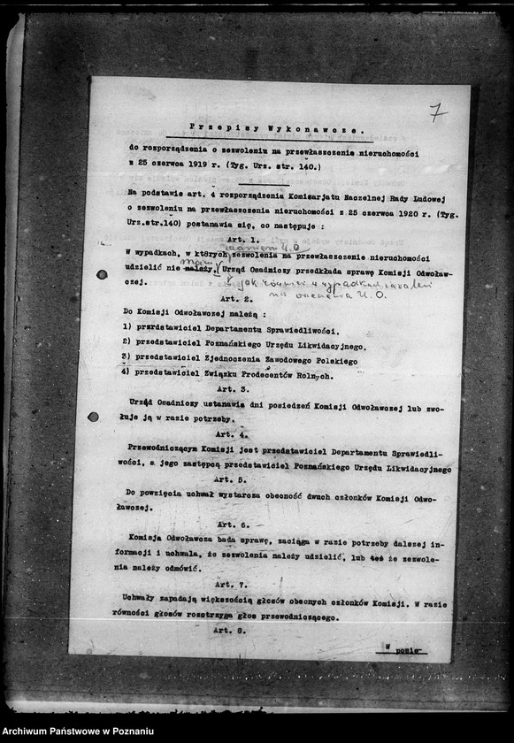 Obraz 11 z jednostki "Główny Urząd Ziemski w Warszawie Akta Biura Prezydialnego"