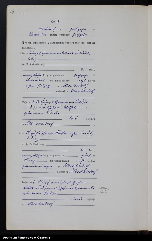 image.from.unit.number "Heiraths-Neben-Register Nr 1 - 10 [ Księga małżeństw - wtóropis ]"