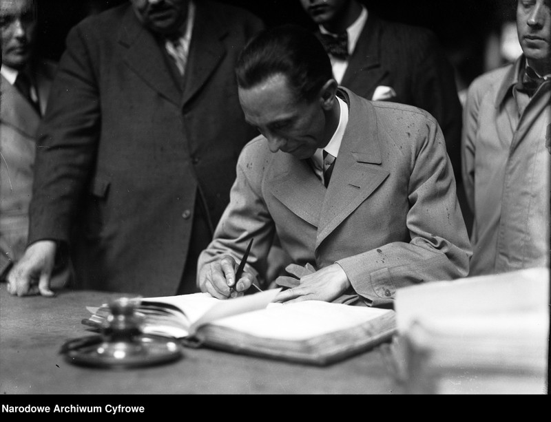 image.from.unit.number "Wizyta oficjalna ministra propagandy Niemiec Josepha Goebbelsa w Polsce"