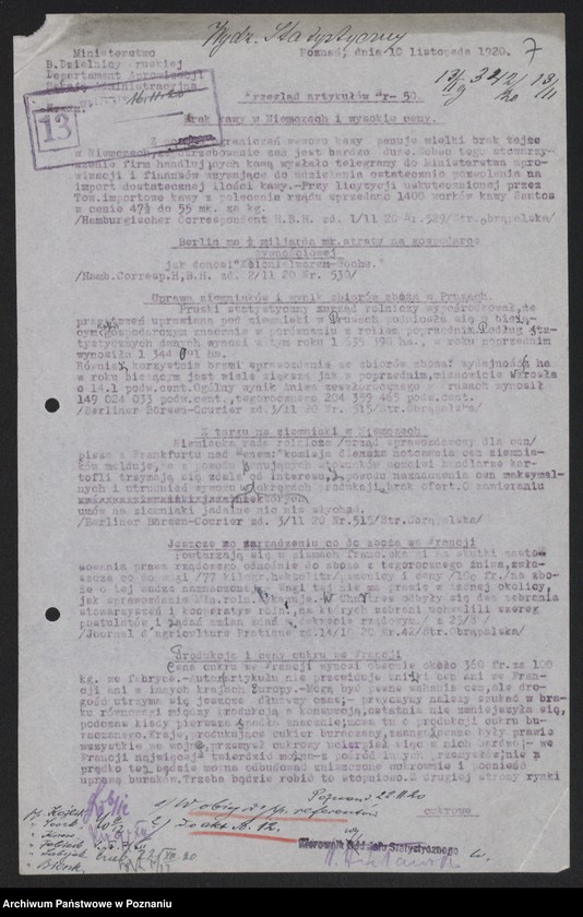 Obraz 9 z jednostki "[Przeglądy artykułów publikowanych w prasie światowej na tematy gospodarcze]"